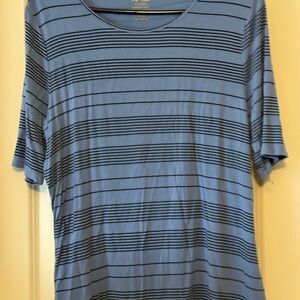 Apt. 9 Gray Elbow-Sleeve Top